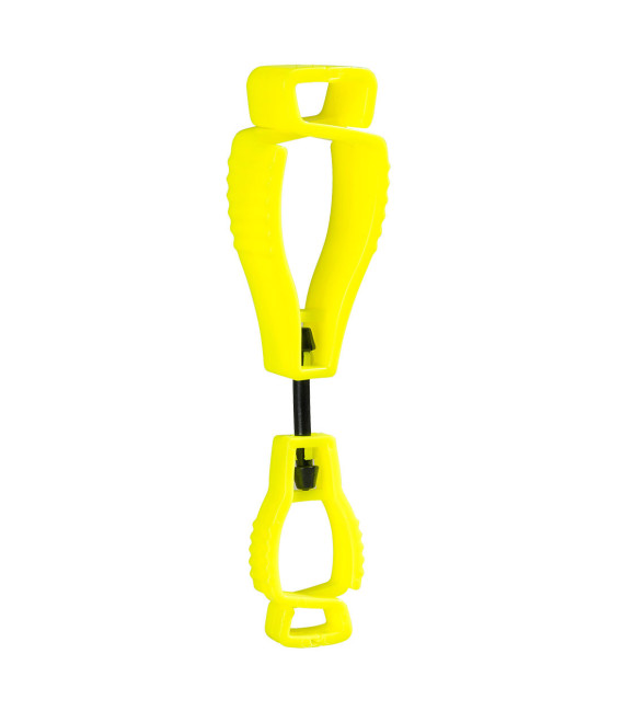 Clip pour gant de travail sans métal Jaune Portwest (Qté 40 pièces)