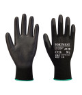 Gant enduit pu paume sans latex - paquet individuel de travail Noir Portwest