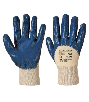 Nitrile dos aéré poignet tricot de travail Bleu Portwest
