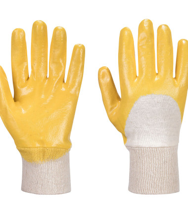 Nitrile dos aéré poignet tricot de travail Jaune Portwest