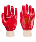 Pvc poignet tricot de travail Rouge Portwest