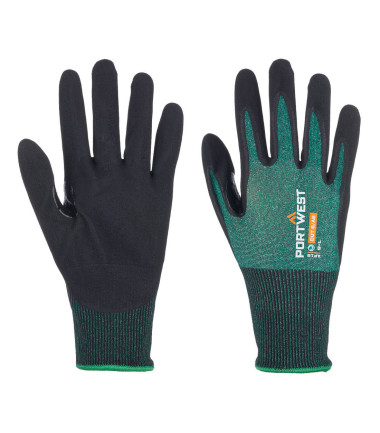 Gant de travail Sg npr15 micro-mousse Vert/Noir Portwest (Qté 12 paires)