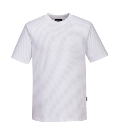 T-shirt antistatique esd de travail Blanc Portwest