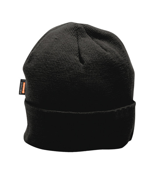 Bonnet microfibre insulatex de travail Noir Portwest