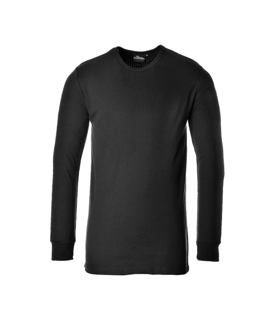 T-shirt thermique manches longues de travail Noir Portwest