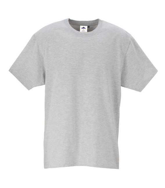 T-shirt premium turin de travail Gris Chiné Portwest