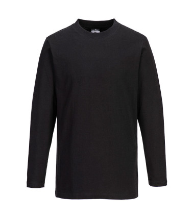 T-Shirt de travail Manches longues Noir Portwest
