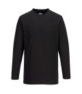 T-Shirt de travail Manches longues Noir Portwest