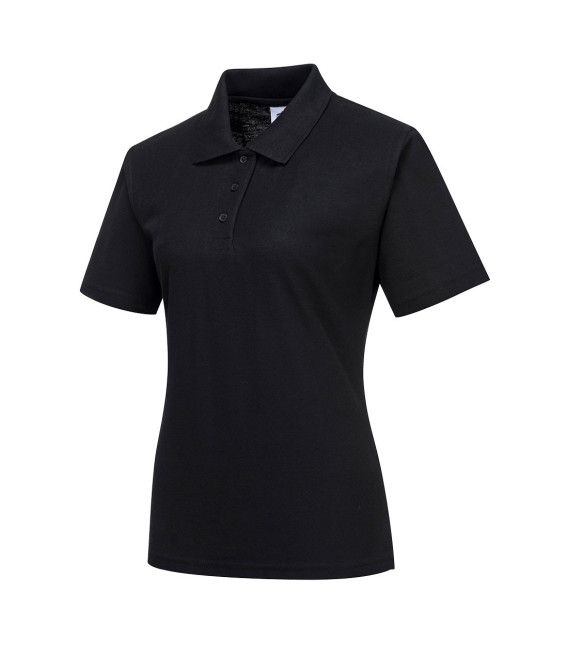 Polo femme naples de travail Noir Portwest