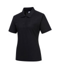 Polo femme naples de travail Noir Portwest