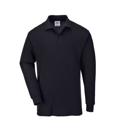 Polo manches longues de travail Noir Portwest