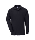 Polo manches longues de travail Noir Portwest