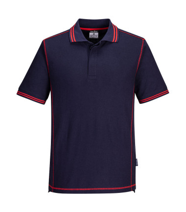 Polo bicolore essentiel de travail Bleu/Rouge Portwest