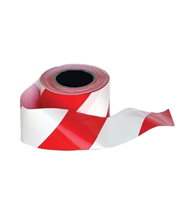Ruban de signalisation de travail Rouge/Blanc Portwest