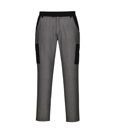 Pantalon combat avec partie frontale résistant aux coupures de travail Noir Portwest