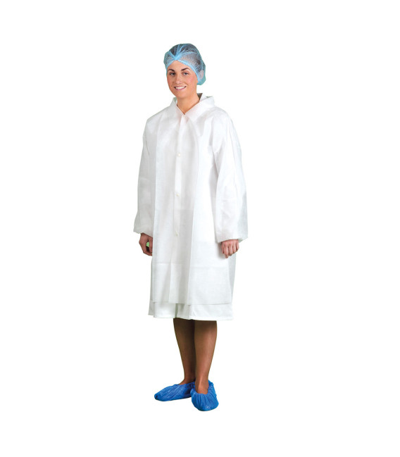 Blouse visiteurs en pp de travail Blanc Portwest