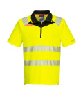 Dx4 polo haute visibilité mc de travail Jaune/Noir Portwest