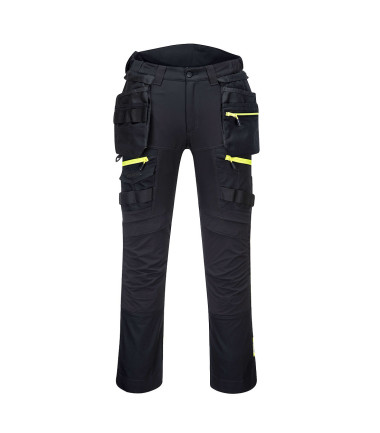 Pantalon dx4 poches flottantes démontables de travail Noir Portwest