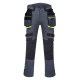 Pantalon dx4 poches flottantes démontables de travail Gris Métal Portwest