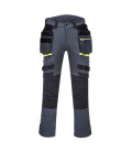 Pantalon dx4 poches flottantes démontables de travail Gris Métal Portwest