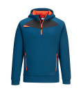Sweat Dx4 quarter zip hoodie de travail Bleu Metro Portwest