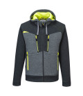 Sweat à capuche zippé dx4 de travail Gris Métal Portwest