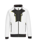 Sweat à capuche zippé dx4 de travail Blanc Portwest