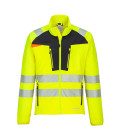 Sous couche zippee hv dx4 de travail Jaune/Noir Portwest