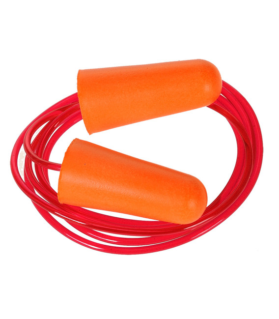 Bouchon anti-bruit en mousse pu avec cordon (200 paires) de travail Orange Portwest
