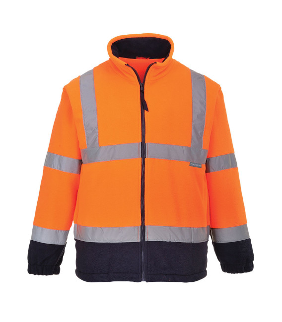 Polaire hivis bicolore de travail Orange/Bleu Portwest