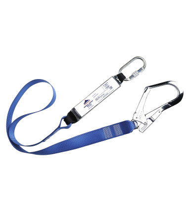 Longe sangle avec absorbeur d'énergie de travail Bleu Portwest