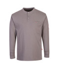 Pull Fr henley antistatique de travail Gris Portwest