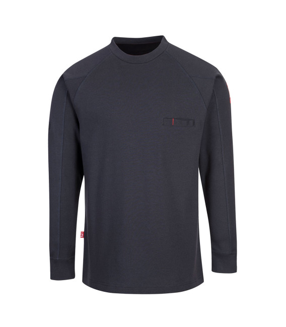 Sweat col rond antistatique fr de travail Bleu Portwest