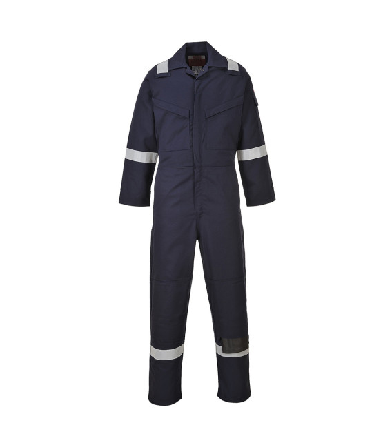 Combinaison flamme résistant et antistatique 350g de travail Bleu Portwest