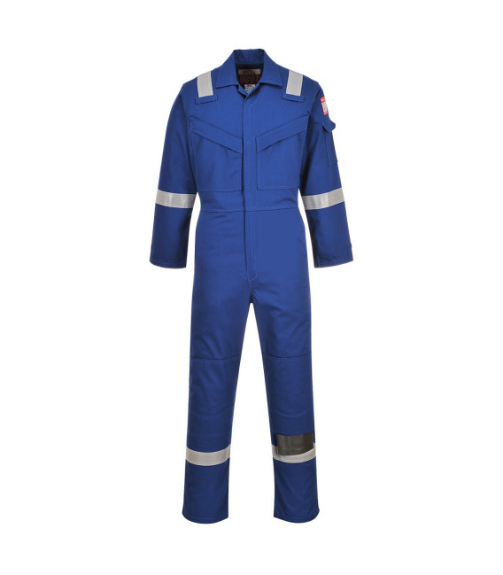 Combinaison flamme résistant et antistatique 350g de travail Bleu Portwest