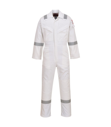 Combinaison flamme résistant et antistatique 350g de travail Blanc Portwest