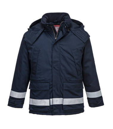 Parka hiver fr anti-statique de travail Bleu Portwest