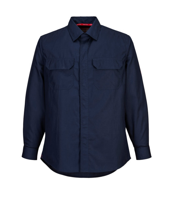 Chemise bizflame plus de travail Bleu Portwest