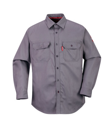 Chemise bizflame 88/12 de travail Gris Portwest