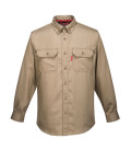 Chemise bizflame 88/12 de travail Kaki Portwest