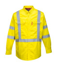 Chemise haute visibilité bizflame 88/12 fr de travail Jaune Portwest