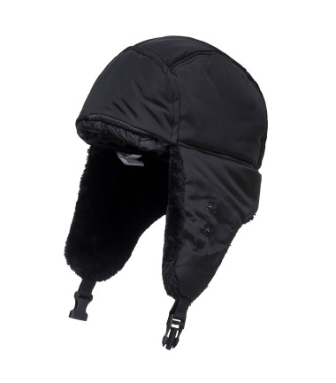 Bonnet trappeur de travail Noir Portwest