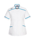 Tunique de maternité médicale de travail Blanc/Bleu aqua Portwest