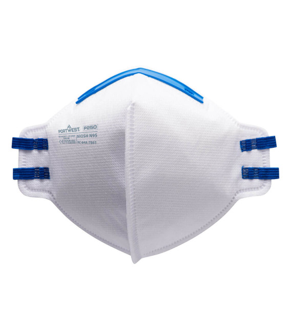 Masque pliable ffp2 de travail Blanc Portwest
