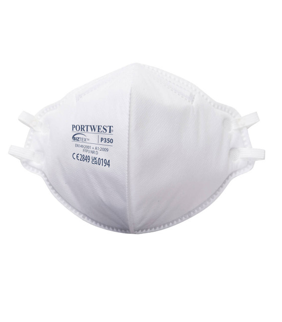 Masque plat pliable ffp3 dolomite de travail Blanc Portwest