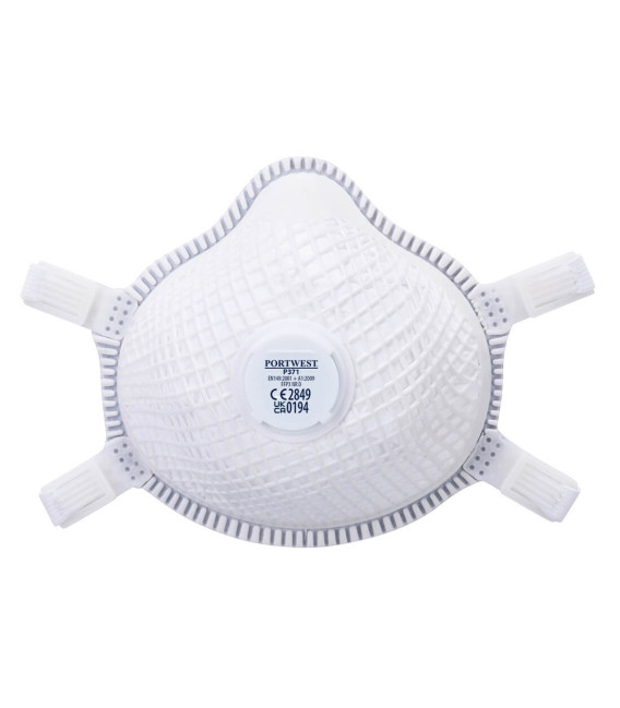 Masque respiratoire ffp3 à valve dolomite de travail Blanc Portwest