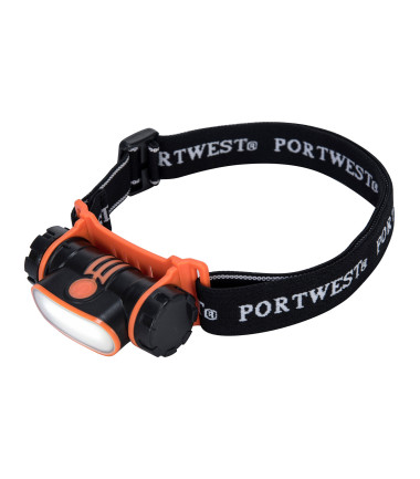 Lampe frontale rechargeable par usb de travail Noir Portwest