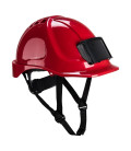 Casque endurance avec porte-badge de travail Rouge Portwest