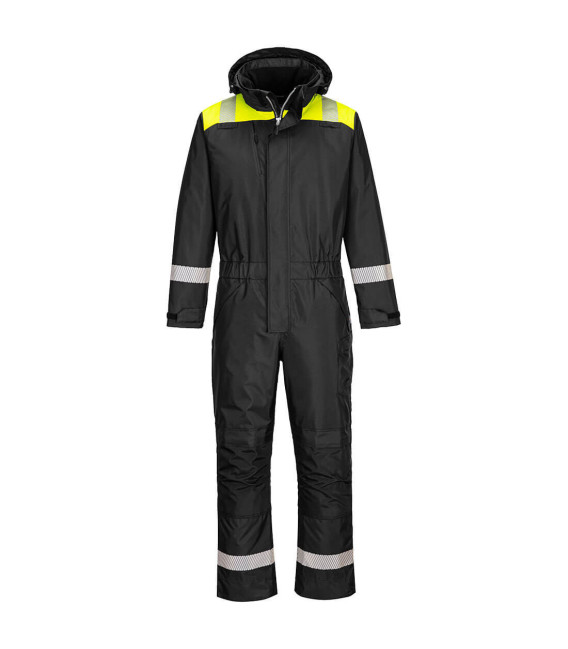 Combinaison d'hiver pw3 de travail Noir/jaune Portwest