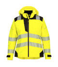 Veste de pluie haute visibilité pw3 pour femme de travail Jaune/Noir Portwest